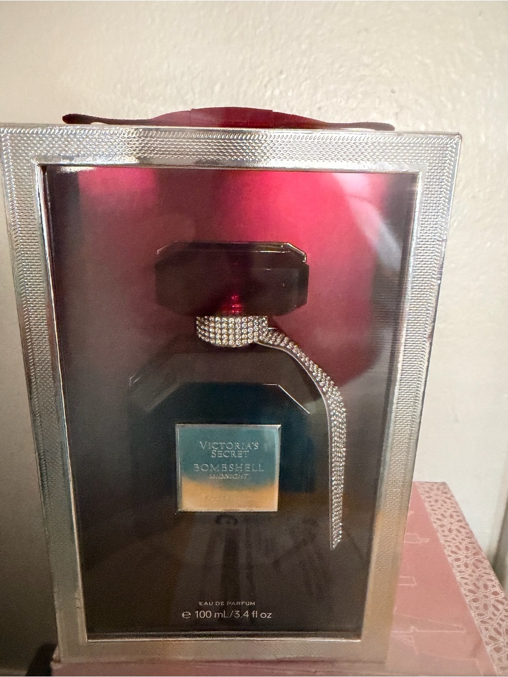 Victoria's Secret Bombshell Midnight Perfume - Black and Pink Accents
